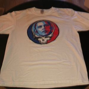 Obama- Steal Your Face Tee Shirt- *Damaged has yellowing. Size L